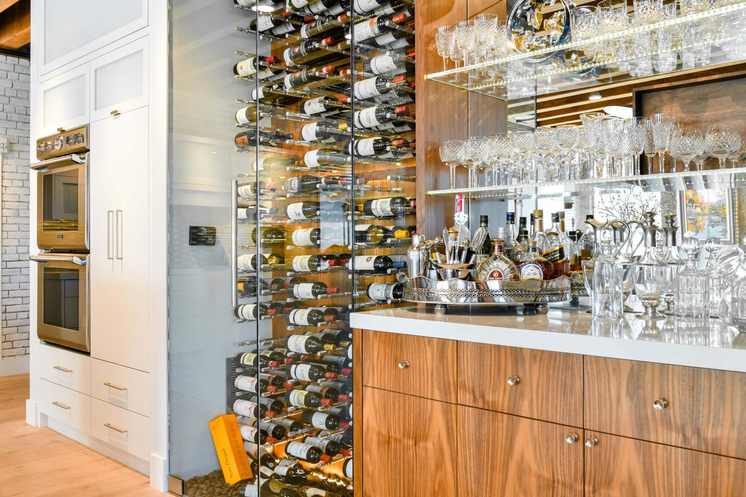 Wine Rack & Bar Area