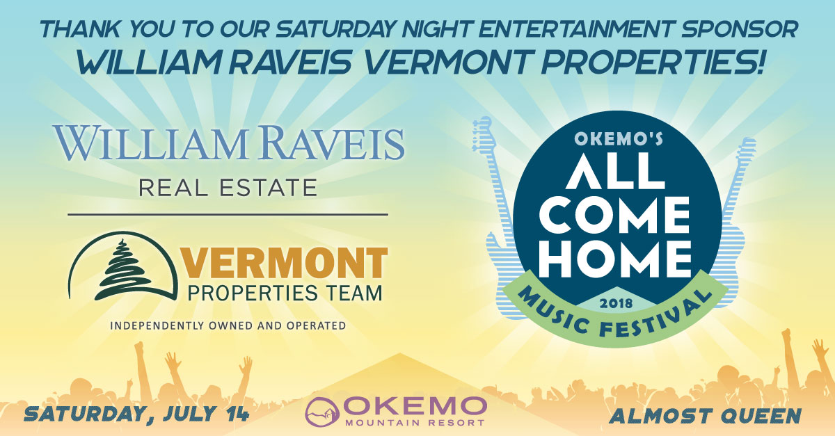 Okemo's All Come Home Music Festival poster