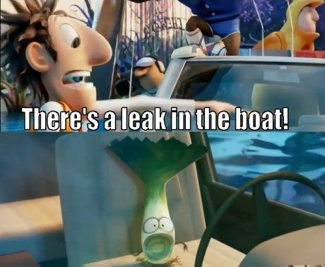 there's a leek in the boat