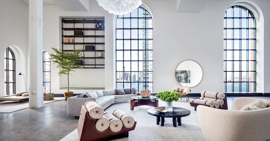 living room spread with more views