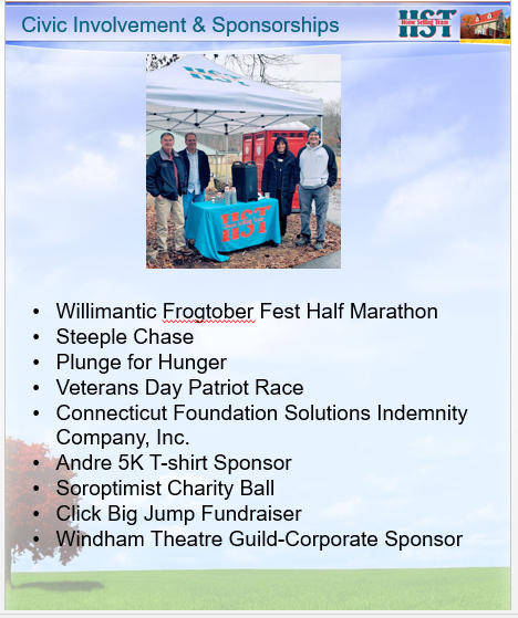 Civic Involvement & Sponsorships