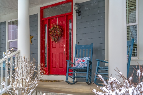 Front Porch in Winter