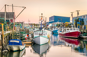 Maine Fishing Boats in the Harbor