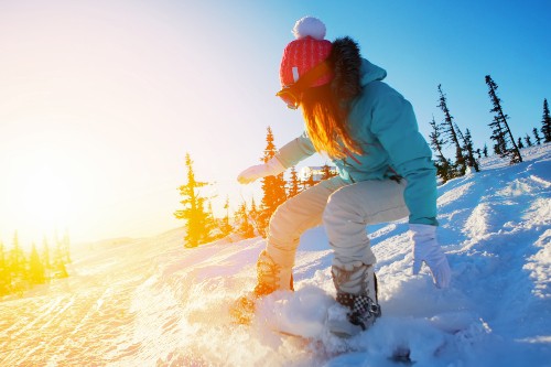 Snowboarding in Maine