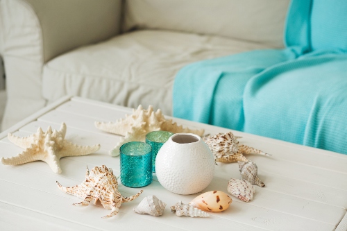 Spring Home Decor with Seashells
