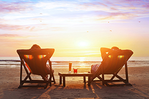Sunset on Sanibel Island Beaches