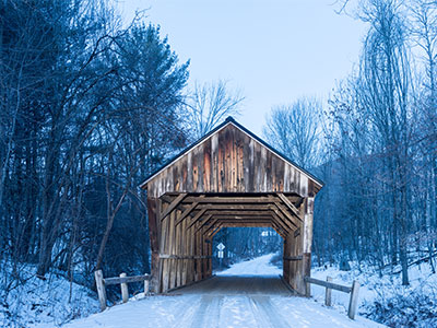 Covered Bridge in Hyde Park VT