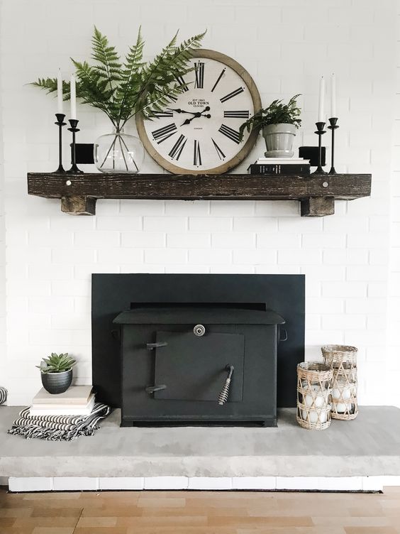 How to decorate your fireplace mantel