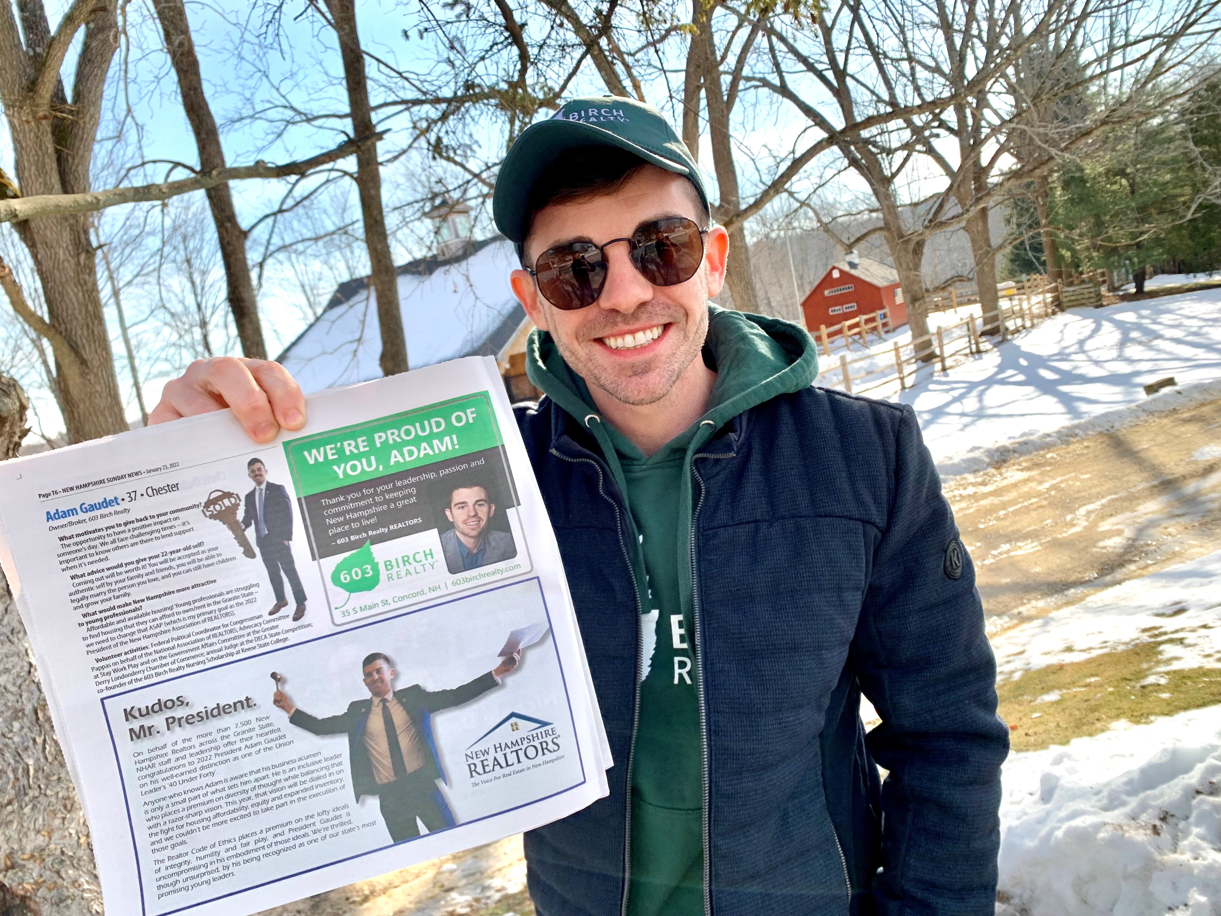 Adam Gaudet, 603 Birch Realty - Union Leader 40 Under Forty