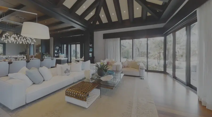 luxury home living room in Bahamas