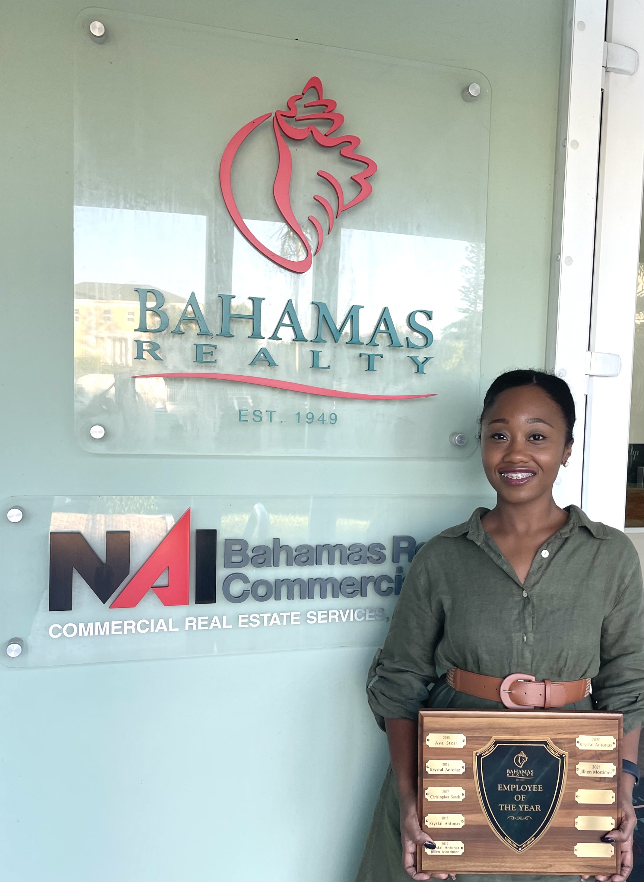 Jillien Mortimer, Bahamas Realty Employee of the Year