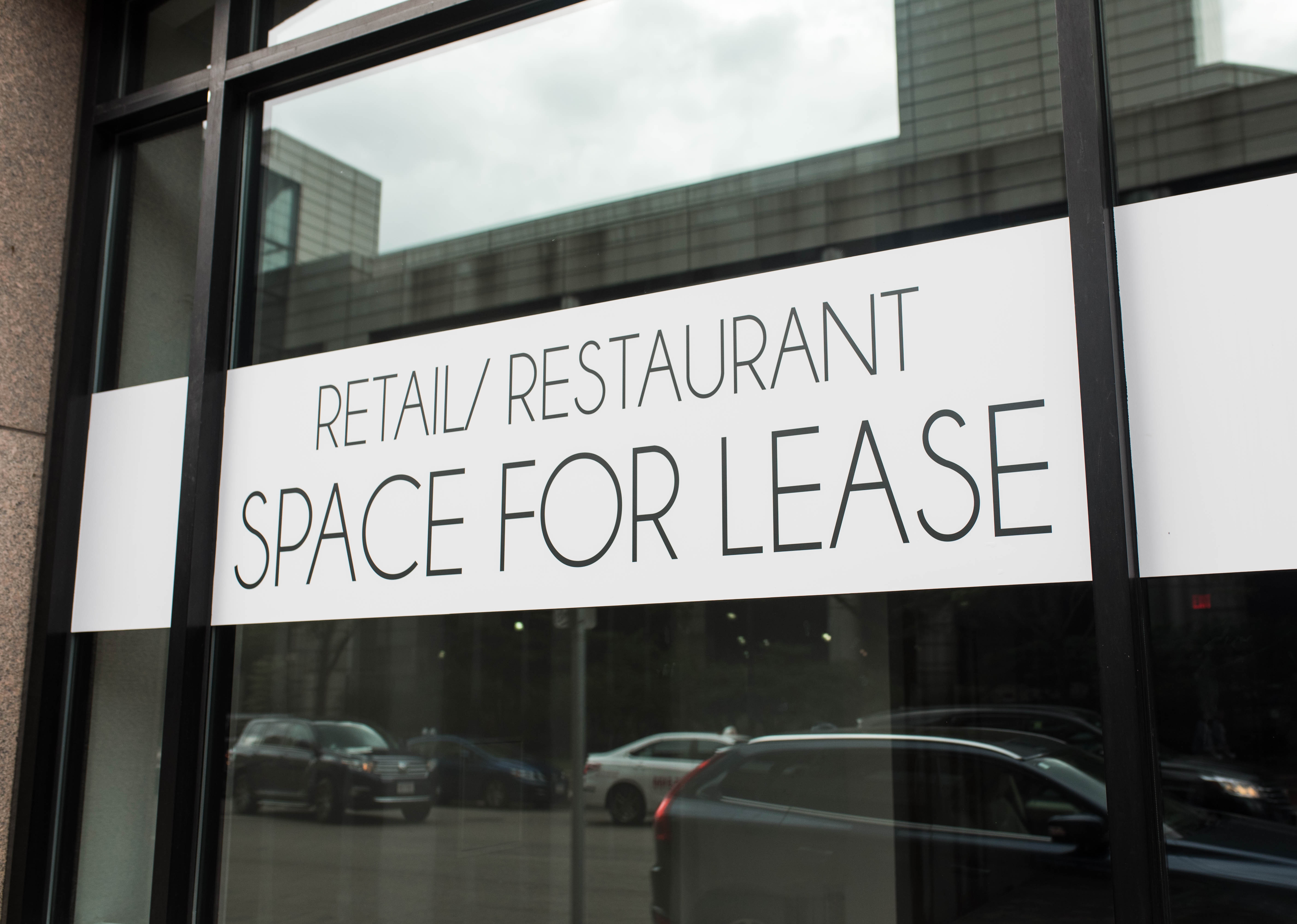 Retail/Restaurant Space for Lease Sign
