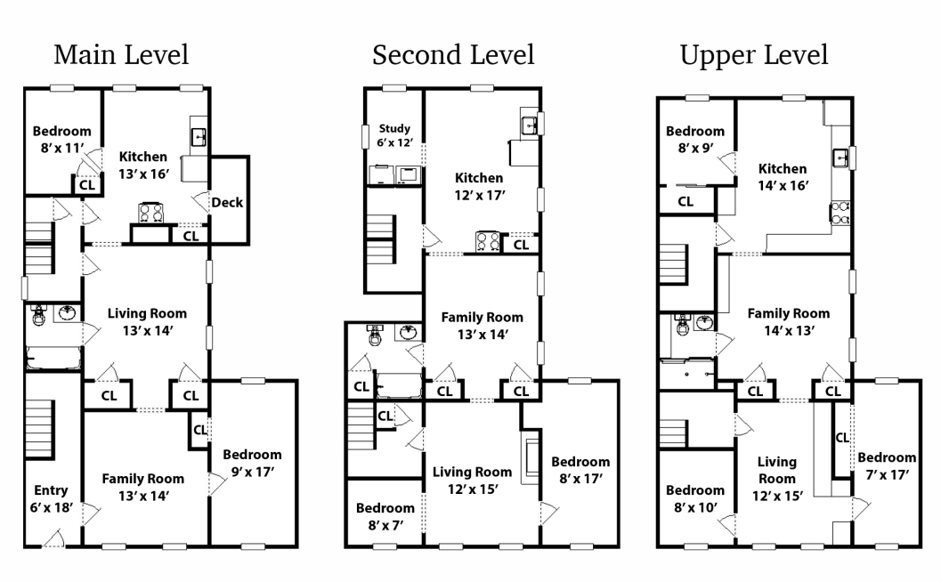 blueprints of building levels