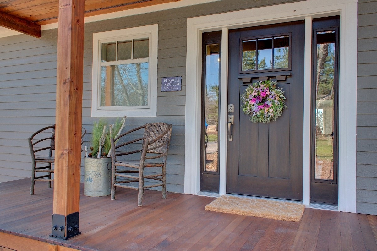 Front Door with Wreath Curb Appeal Inspiration