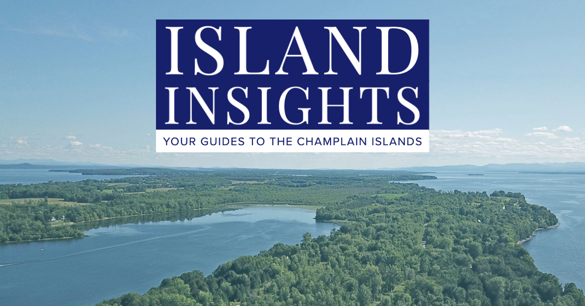 Island Insights Graphic with Lake Champlain