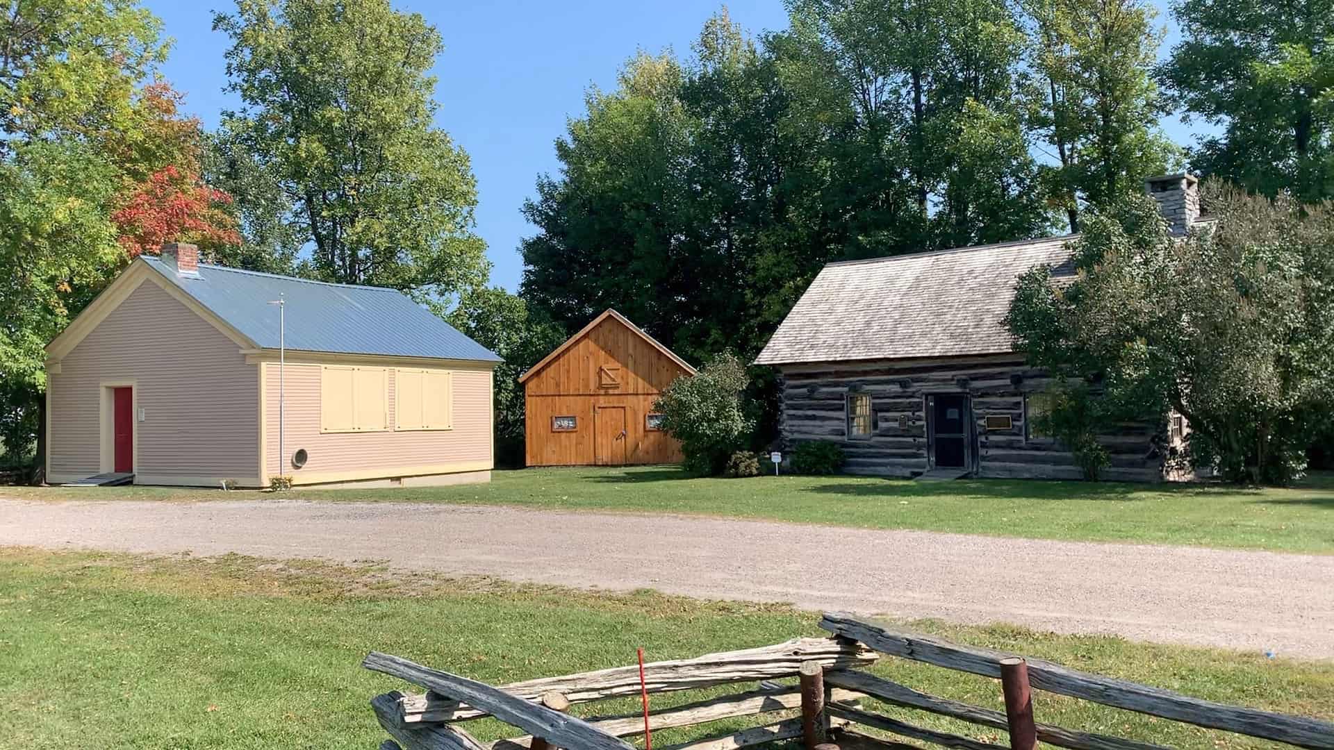 Hyde Log Cabin and Schoolhouse in Grand Isle, Vermont