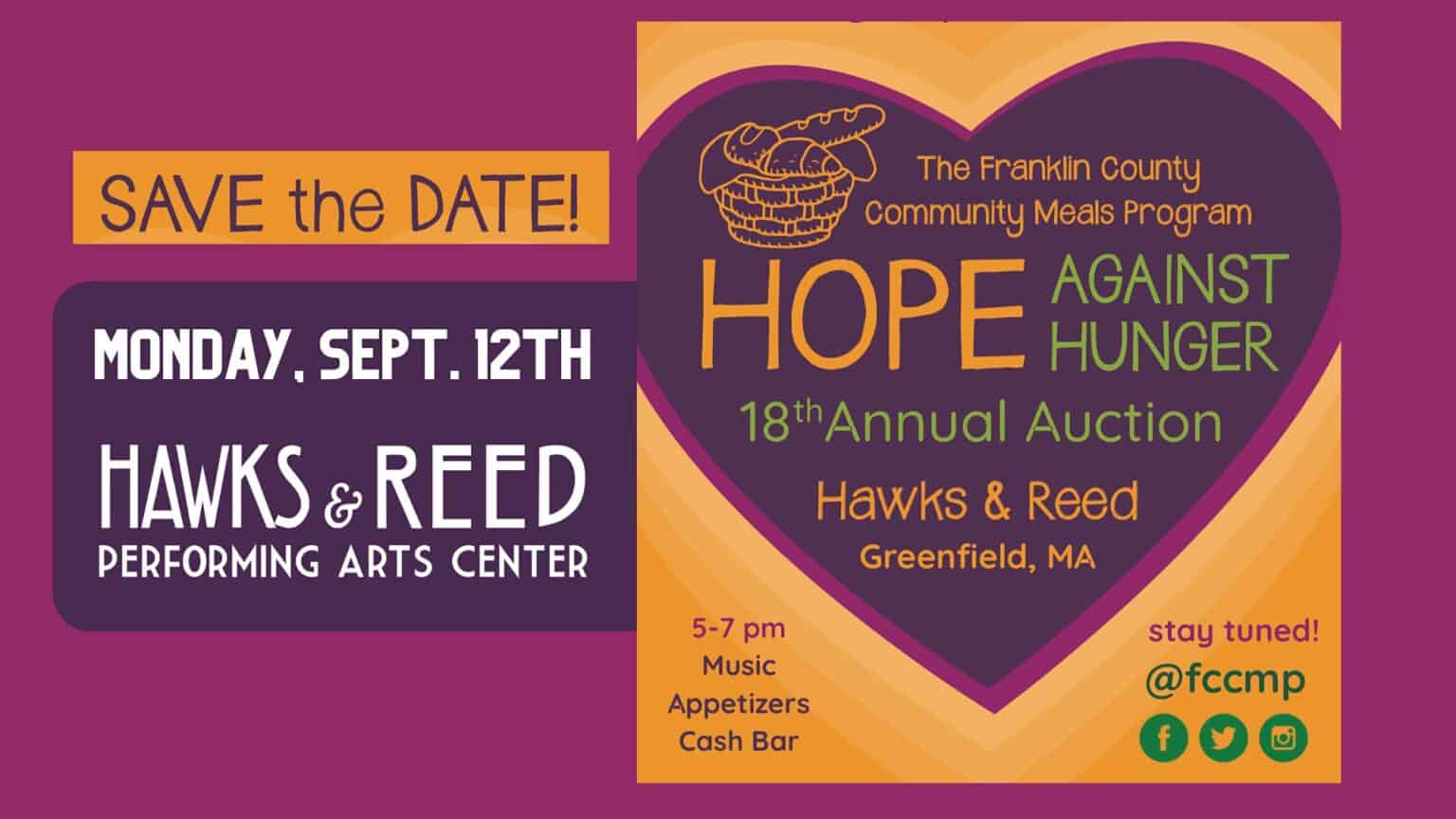 hope against hunger auction greenfield massachusetts fundraiser
