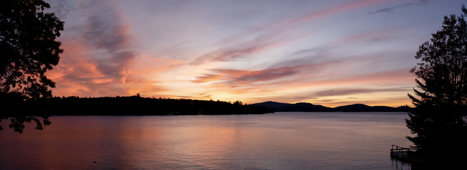 Lake Winnipesaukee sunrise view