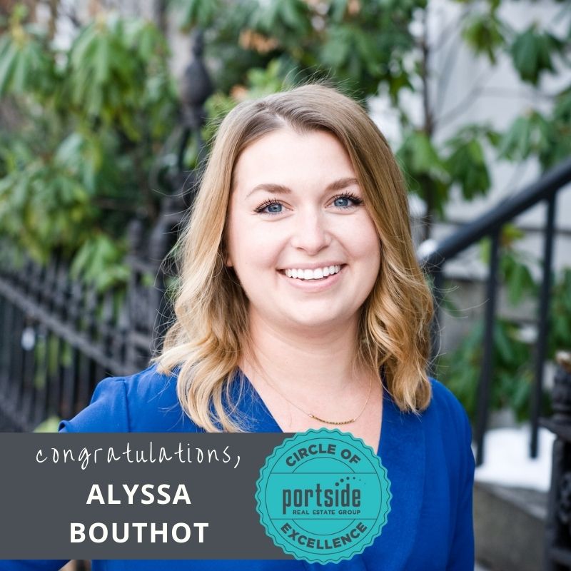 Portside Real Estate Group Circle of Excellence Winner Alyssa Bouthot