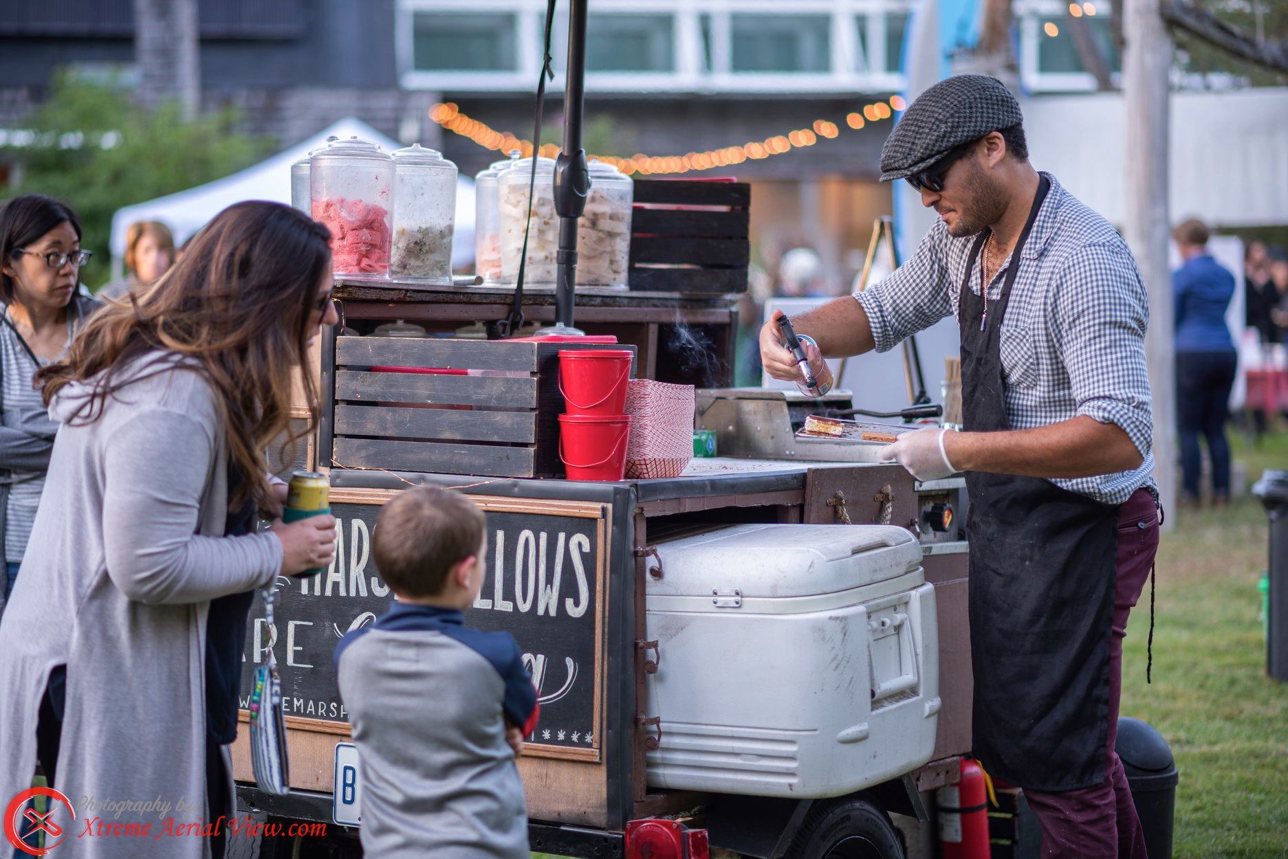 Autumn equinox marshmallow cart food vendor