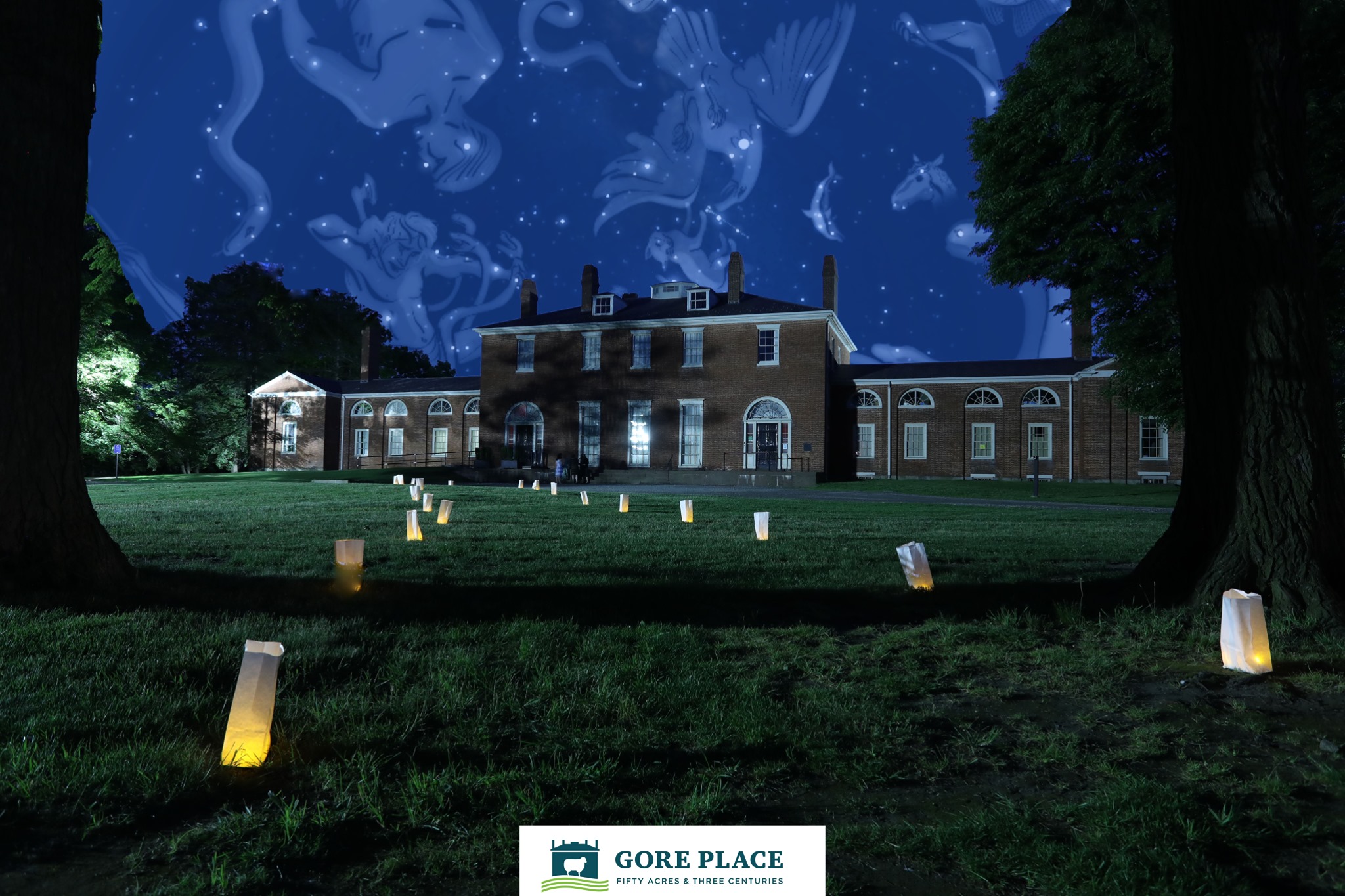 Stargazing at Gore Place, Waltham.