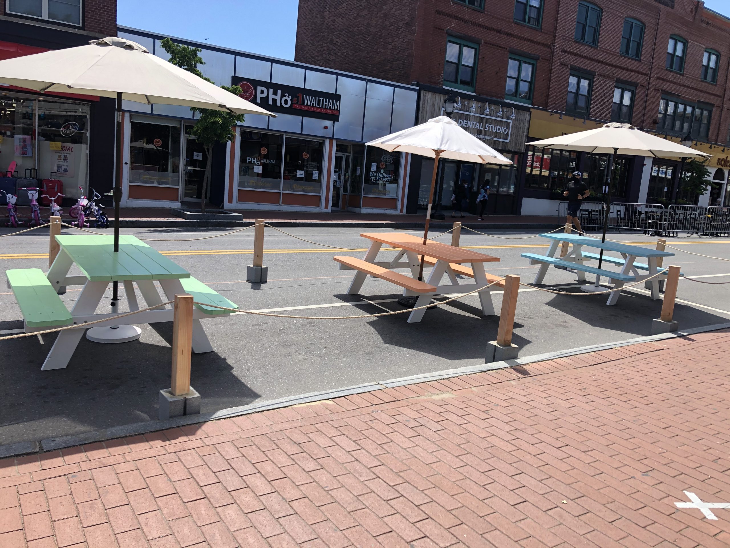 Moody St Closed to Traffic for Outdoor Dining