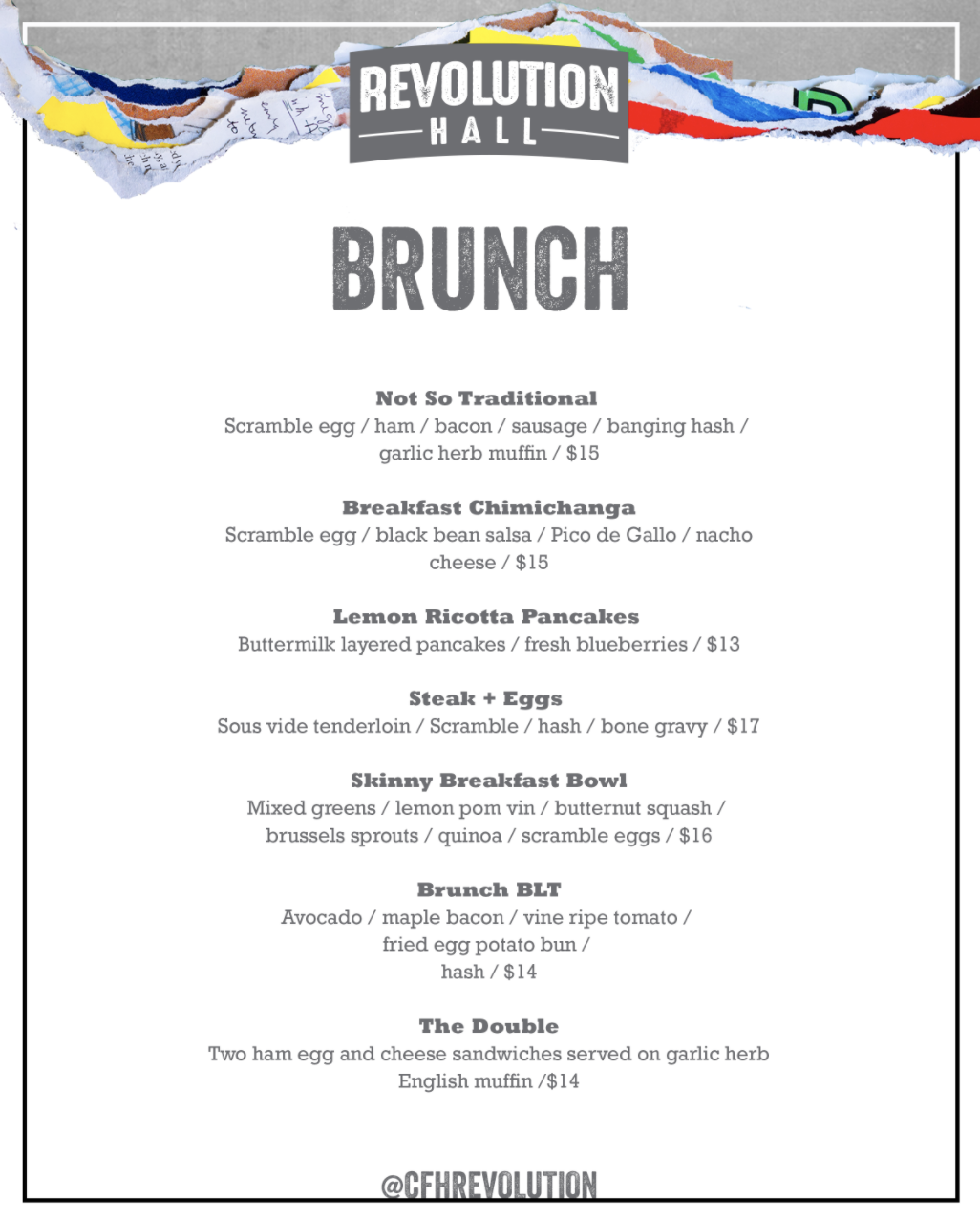Brunch @ Revolution Hall