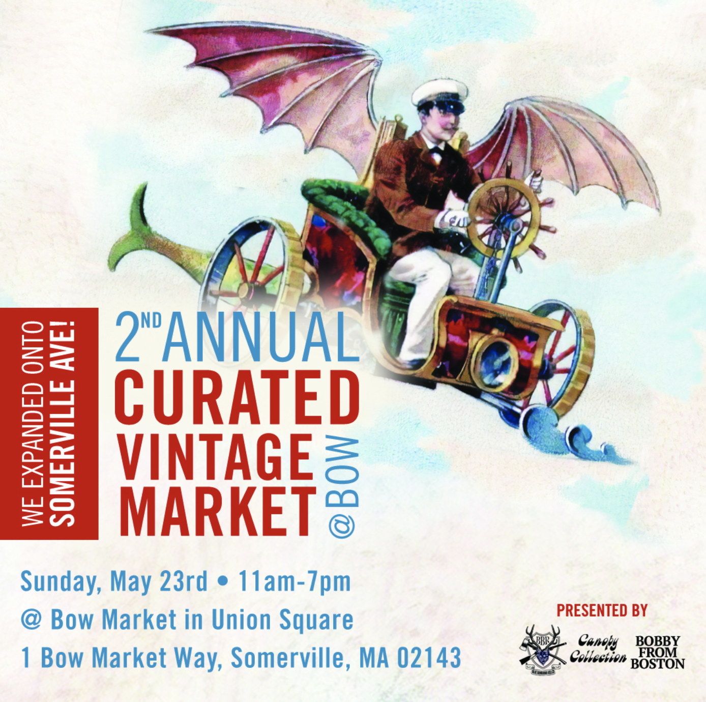 Curated Vintage Market at Bow Market, Somerville