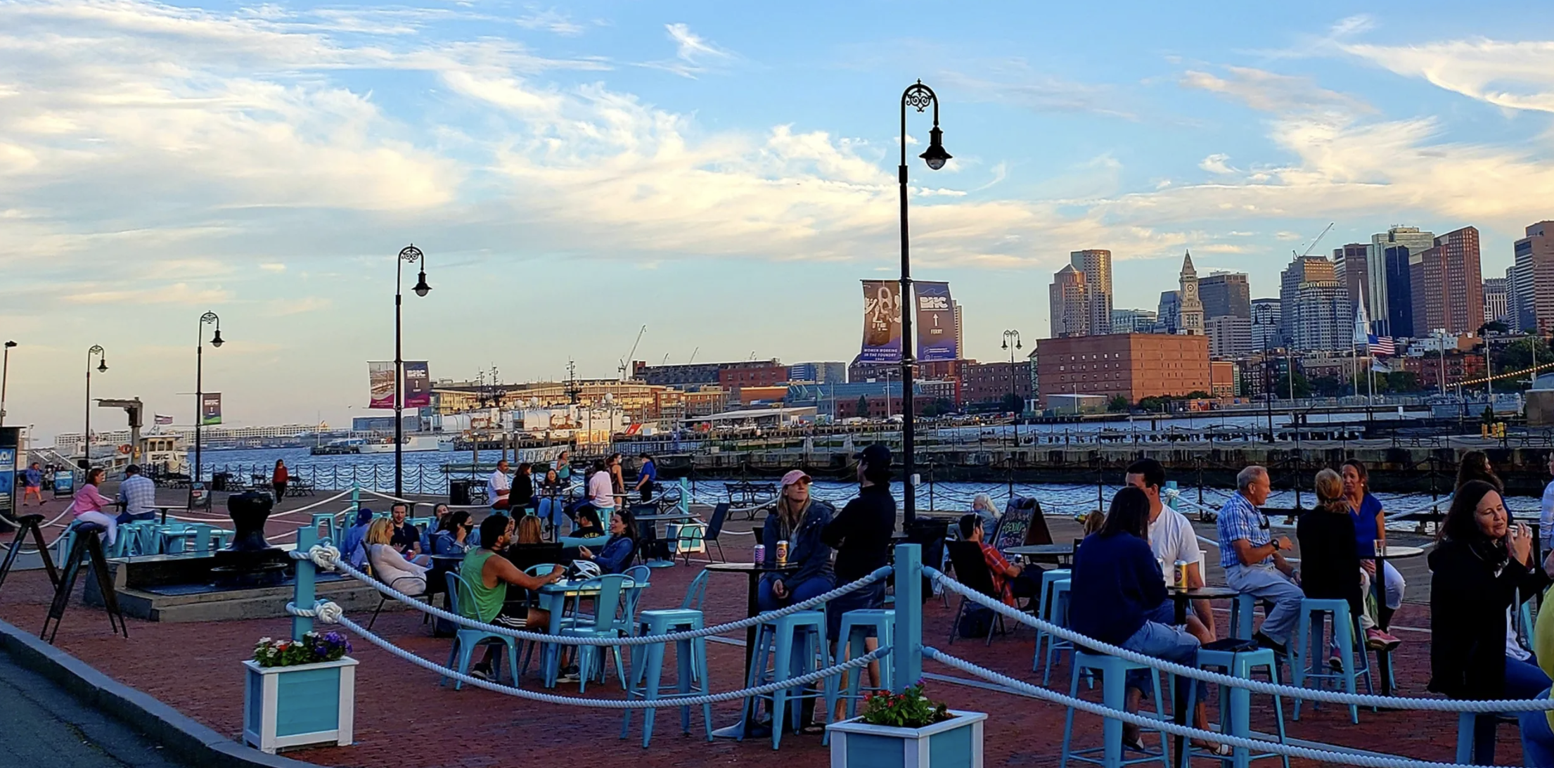The Anchor Beer Garden at Lovejoy Wharf