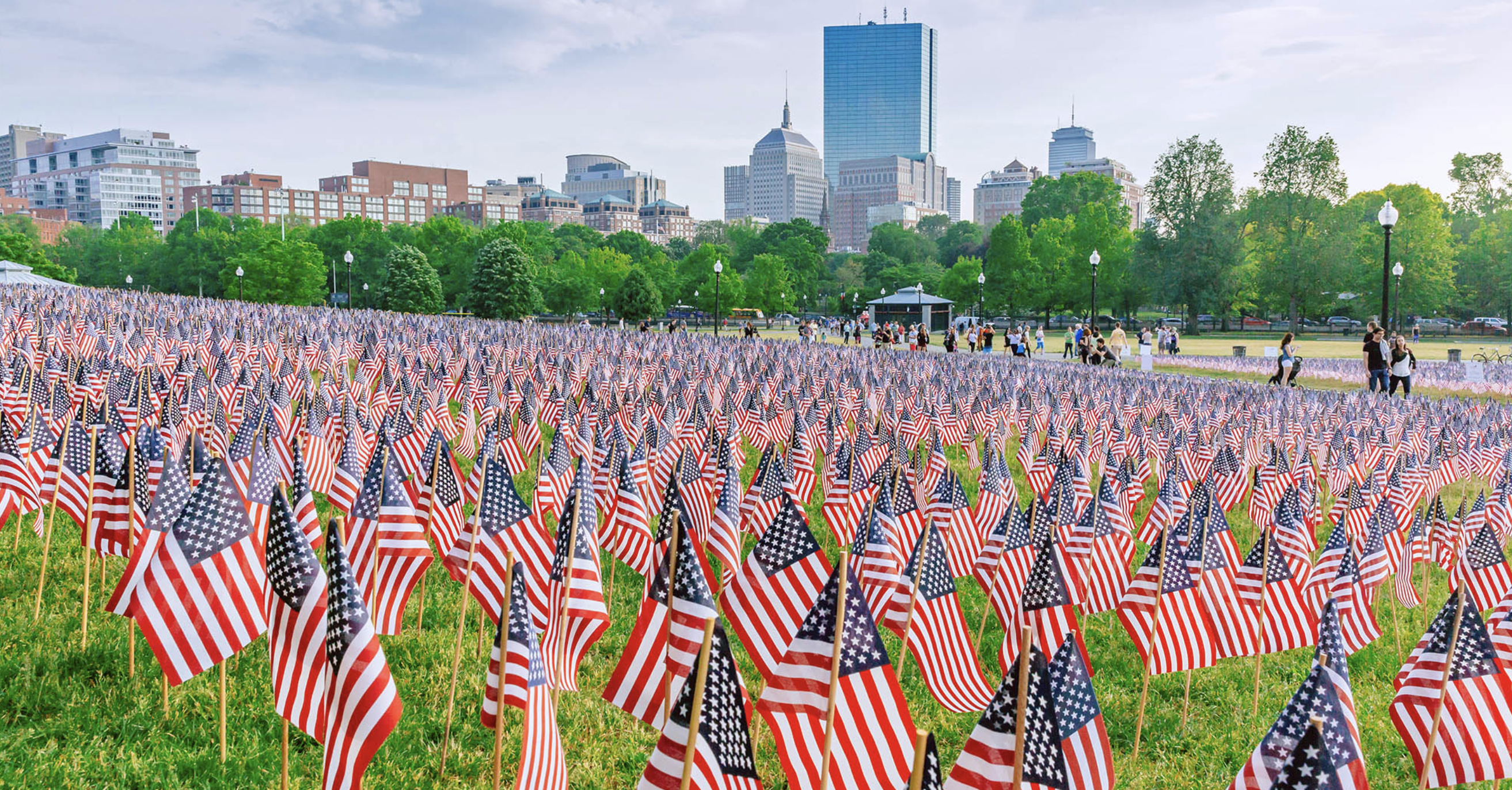 Memorial Day Garden of Flags on Boston Common