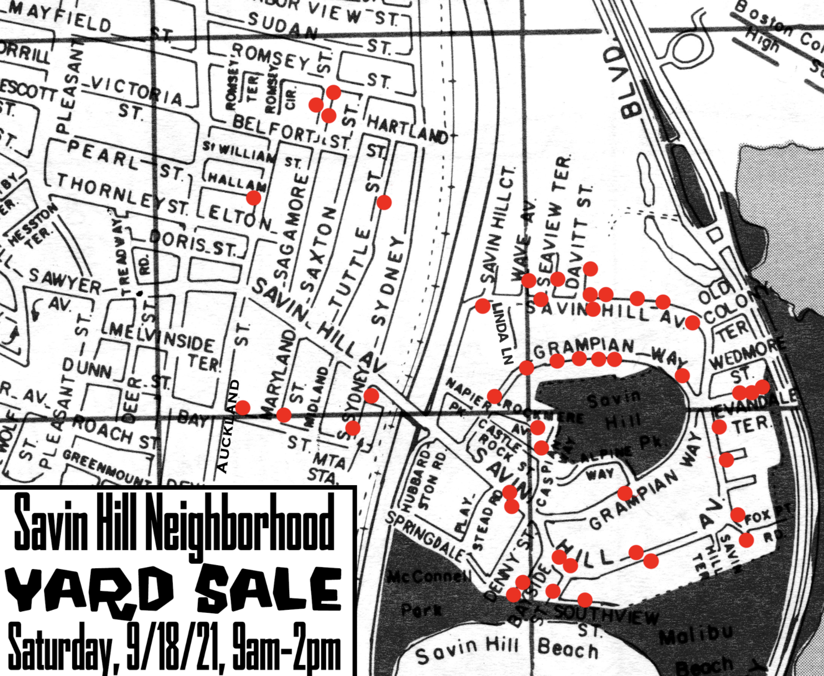 Savin Hill Neighborhood Yard Sale