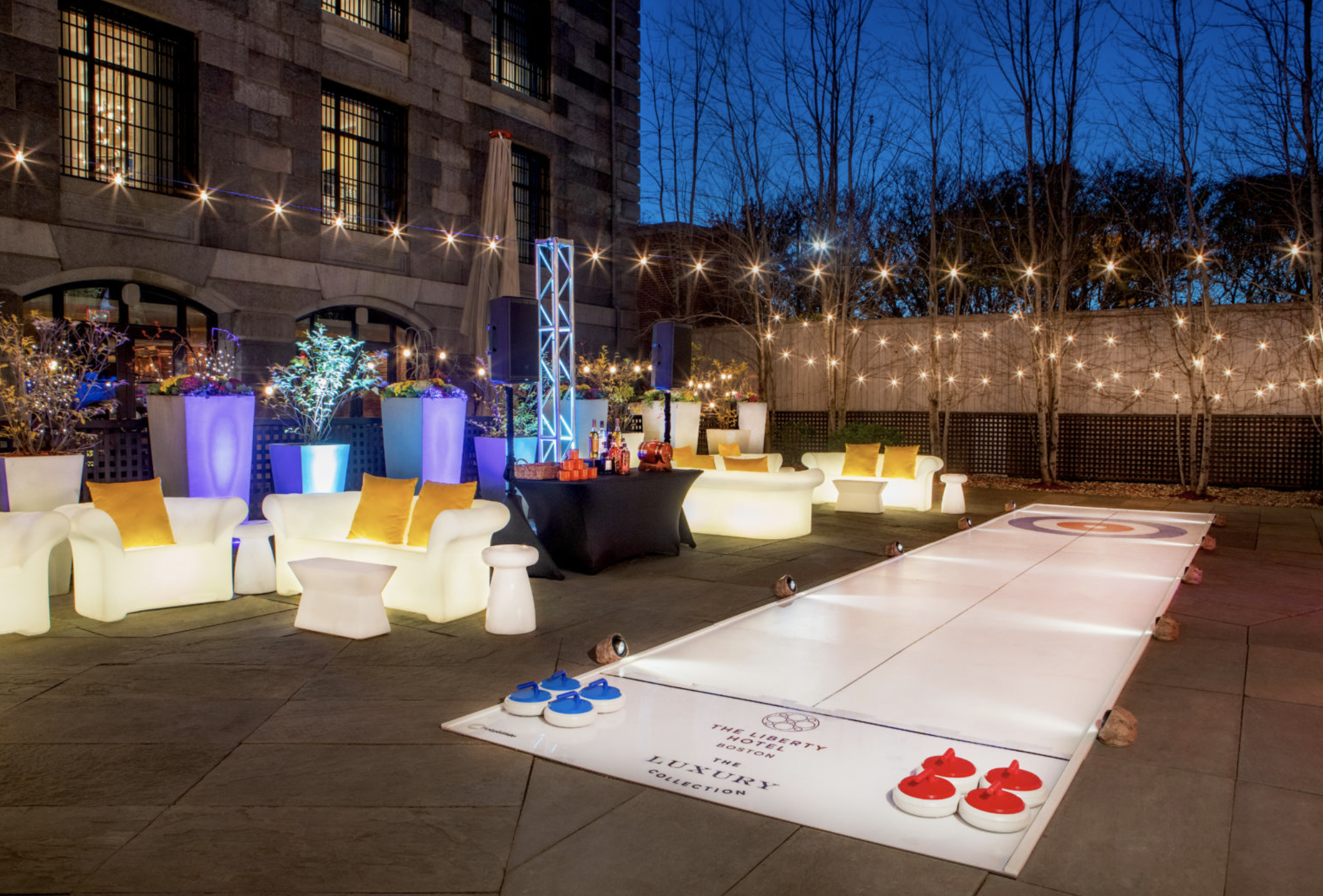 Curling at Liberty Hotel