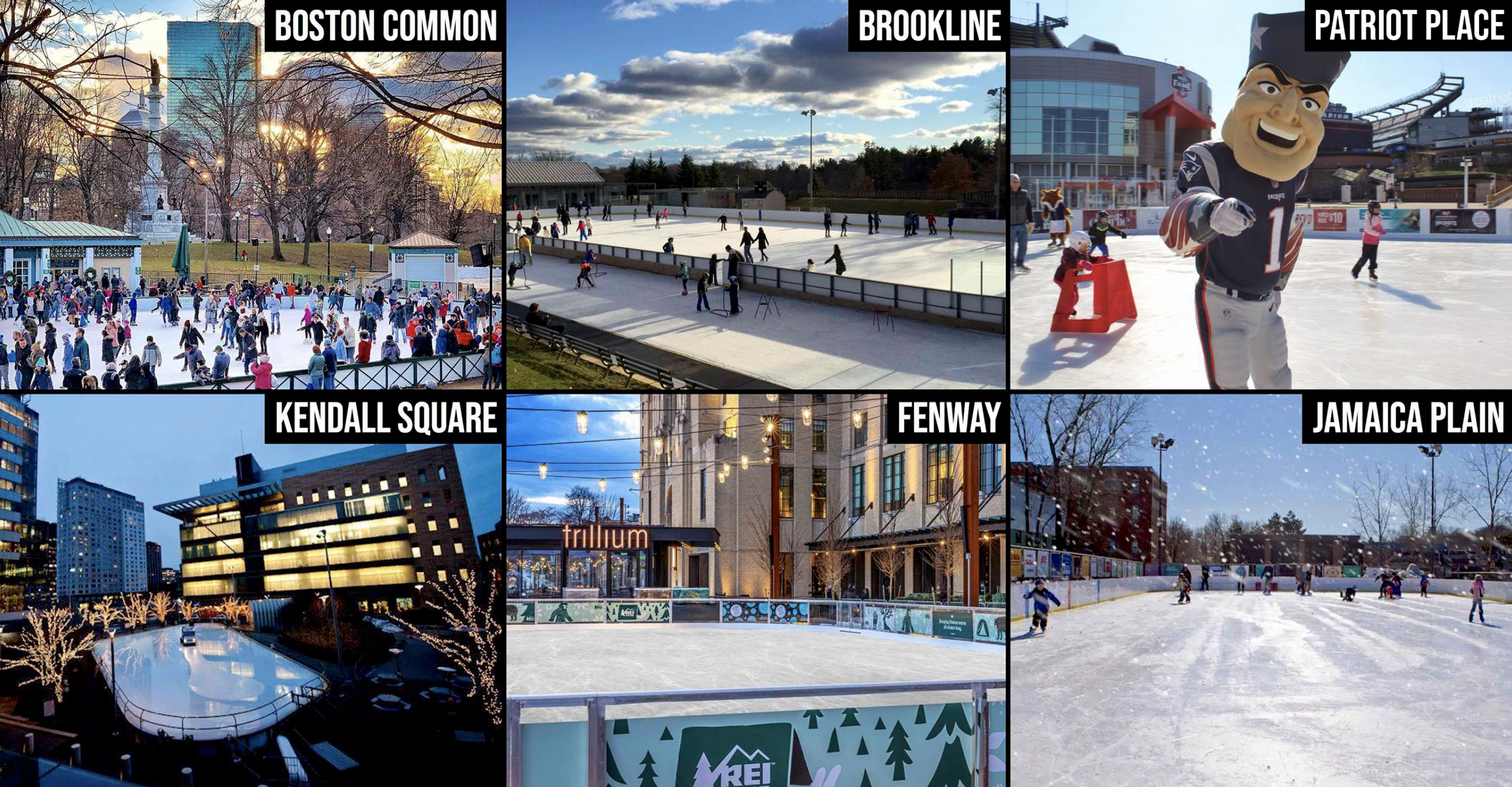 Outdoor Skating Rinks Around Boston