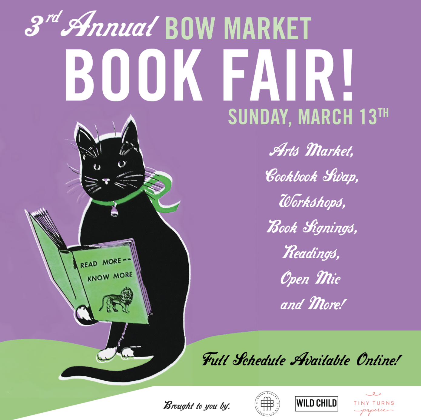 3rd Annual Bow Market Book Fair