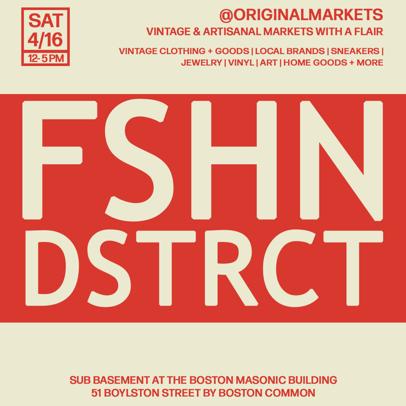 FSHN DSTRCT Open Market 4/16
