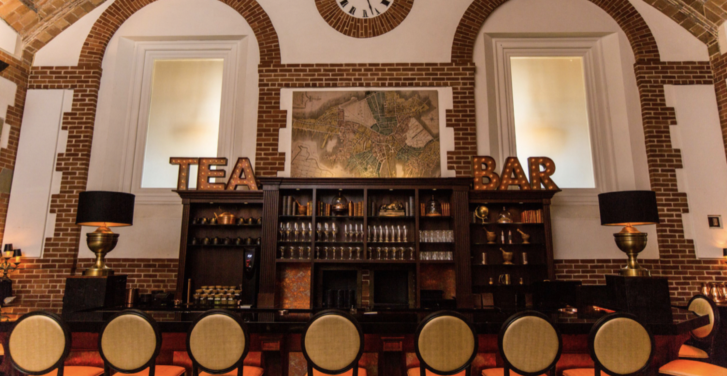 Boston Public Library Map Tea Room Lounge