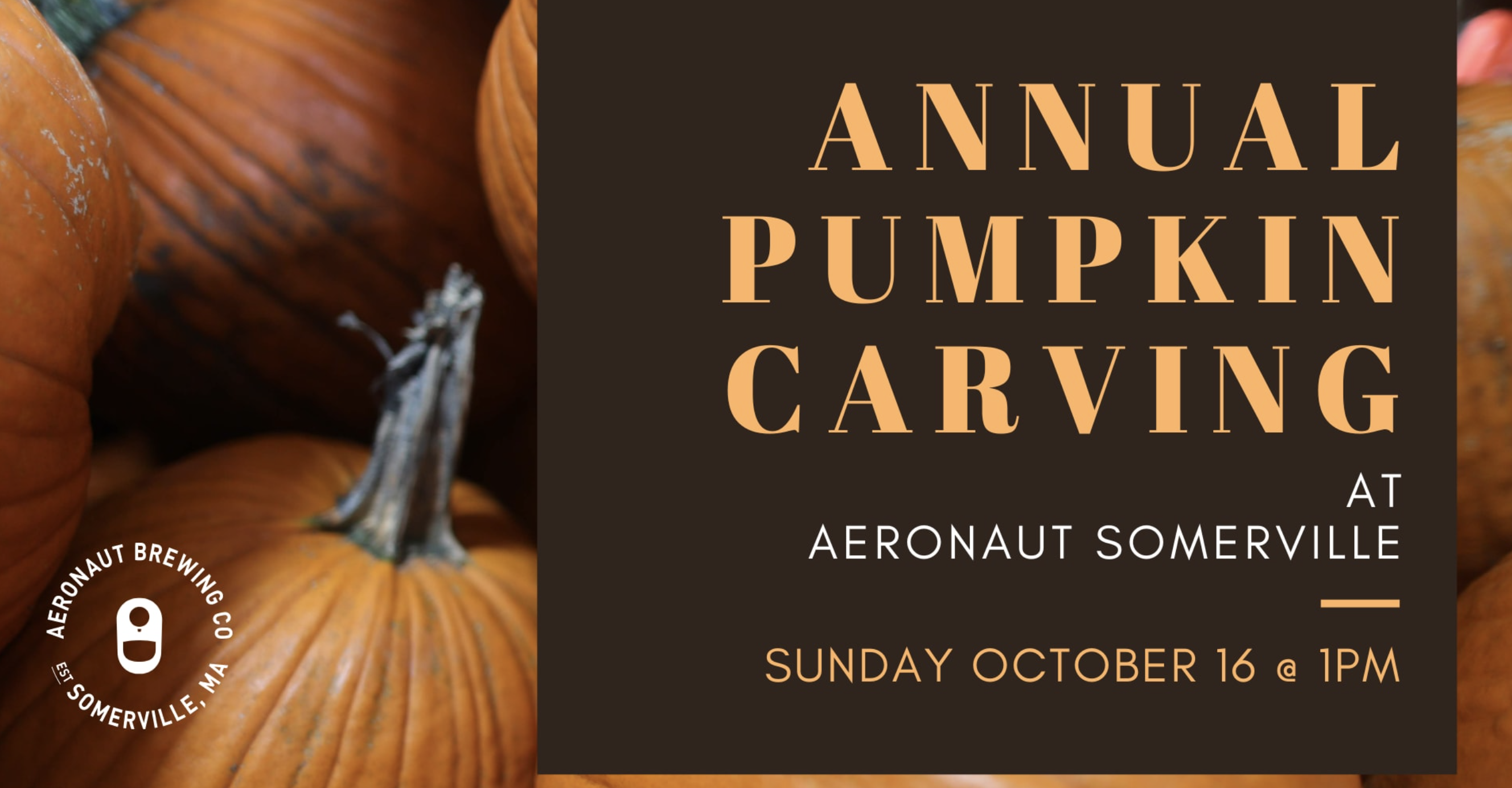 Pumpkin Carving at Aeronaut Brewery