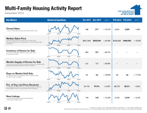 December 2014 Multi-family Housing Activity Report