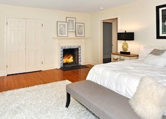 Bedroom with Fireplace