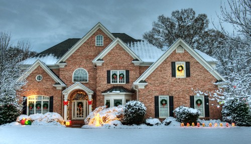 Beautiful House in Winter