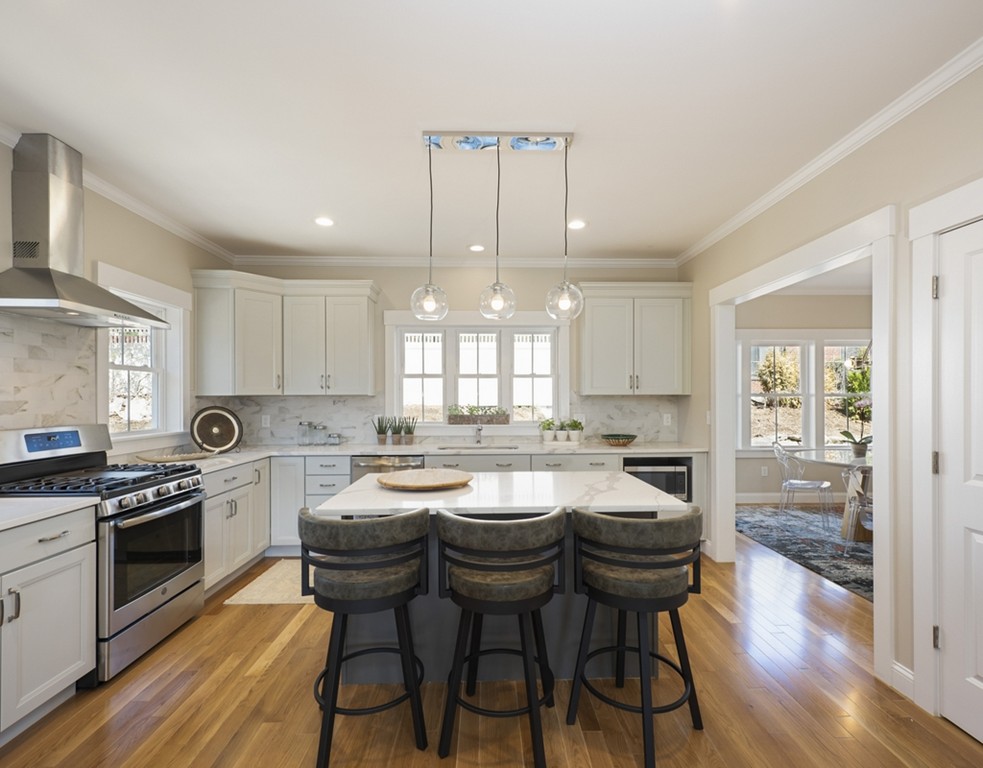 Open Kitchen with Seating Area