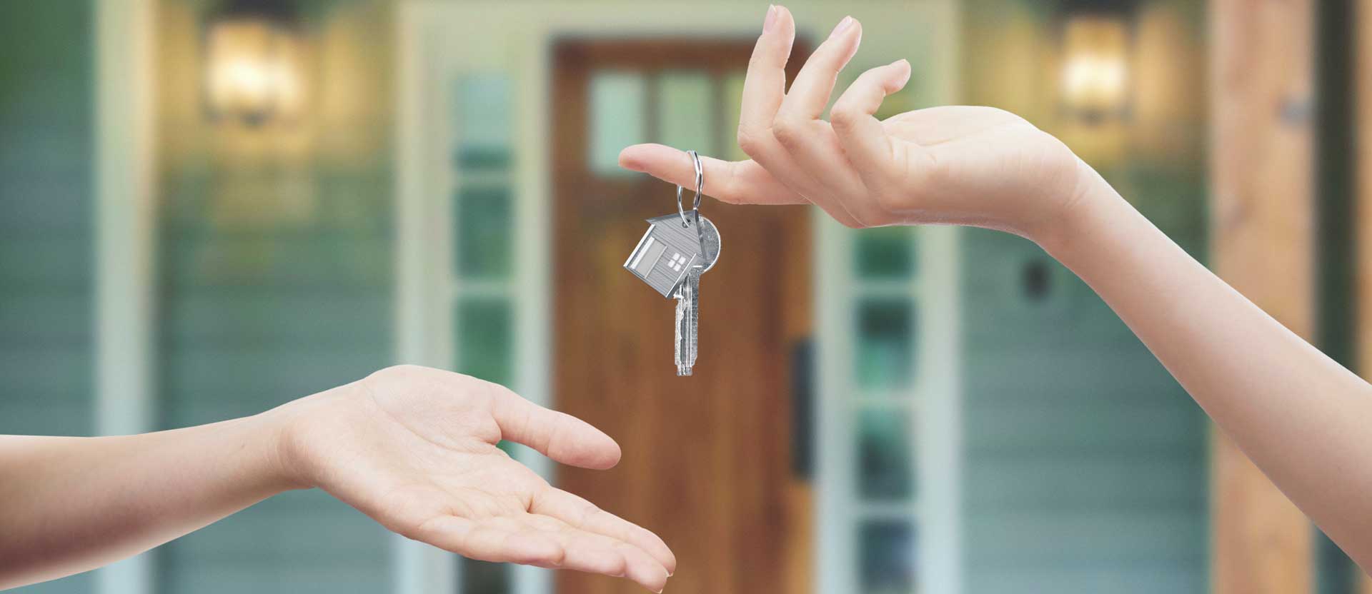 handing keys to the house