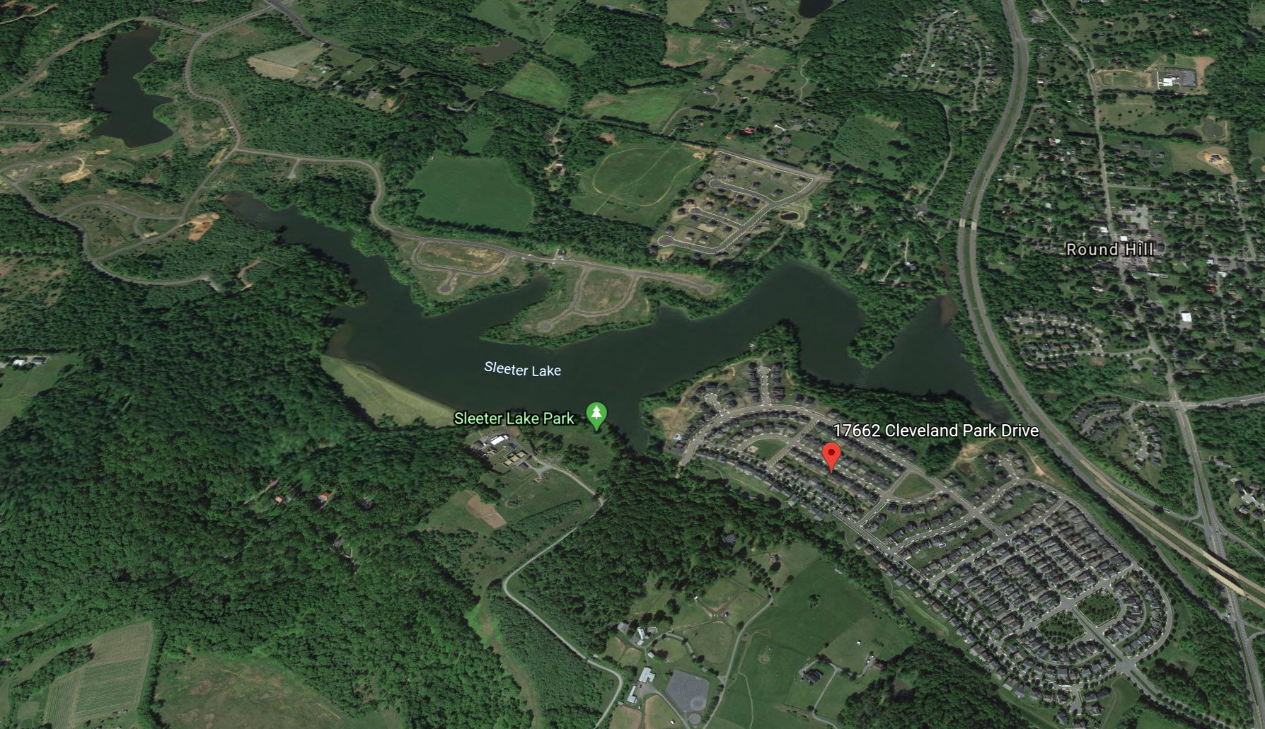 Satellite View of Lakepoint in Round Hill VA
