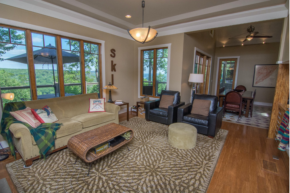 Living Area with View of Deep Creek Lake