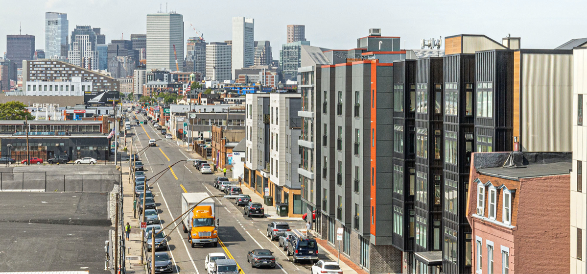 Modern bedroom in luxury home