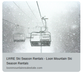 Loon Mountain ski season rental homes and condos