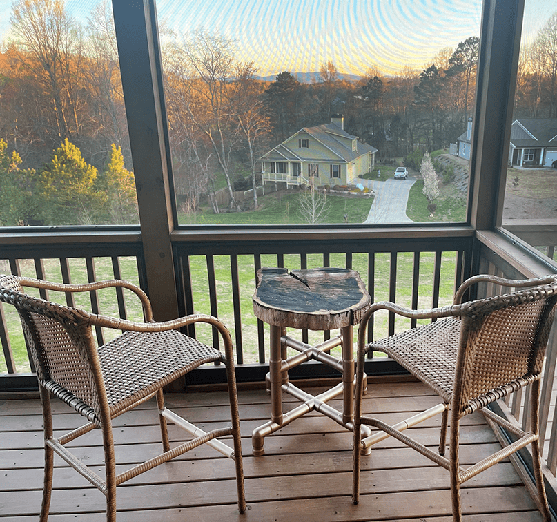 view from the deck