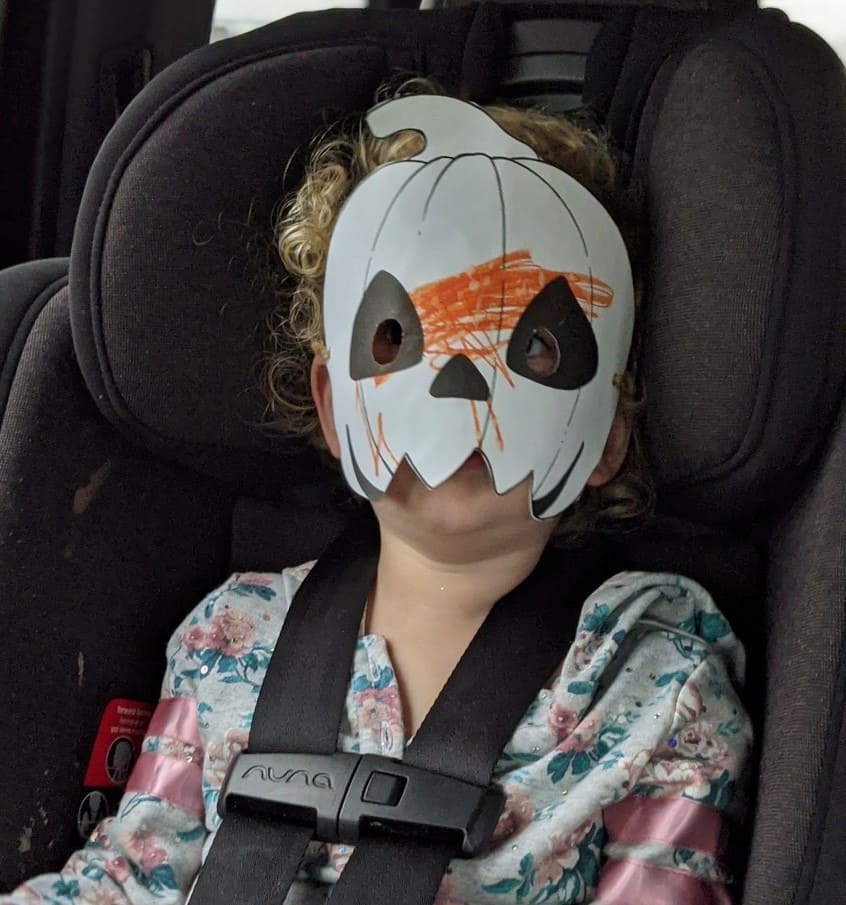 Child with Halloween Mask