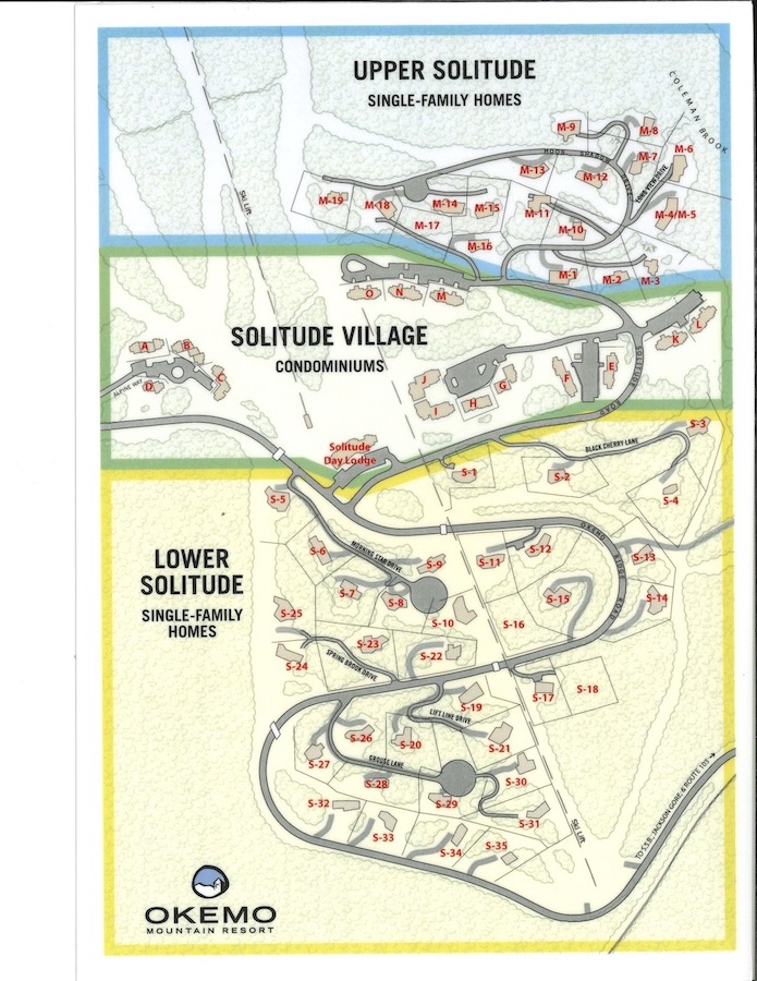 Solitude Village on Okemo Mountain - Condo Map SOLITUDE2 