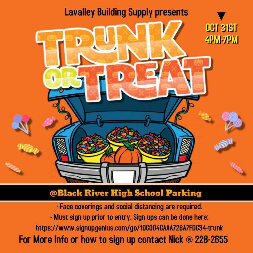 Black River High School Truck or Treat Poster